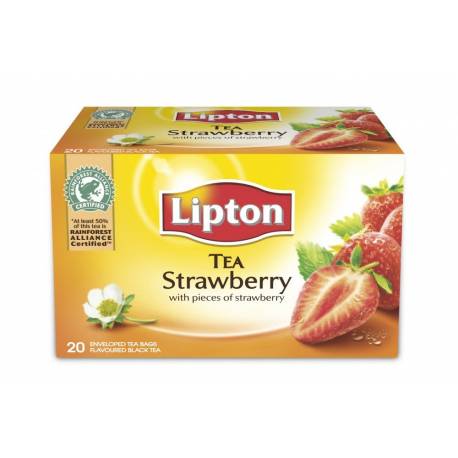 Herbata Lipton Classic TRUSKAWKA (20 saszetek) 