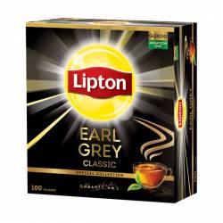 Lipton Classic, herbata czarna, Earl Grey, 100 saszetek