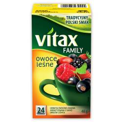 Herbata VITAX FAMILY OWOCE LEŚNE (24 saszetek) bez zawieszki 5900175432444