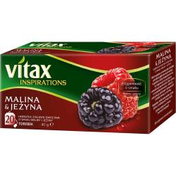 Herbata Vitax Inspirations Malina&Jeżyna 20 Torebek