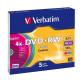 Płyta VERBATIM DVD+RW slim jewel case 4.7GB 4x Colour