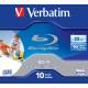 BD-R Verbatim 6x 25GB (Jewel Case 10) Blu-Ray Printable