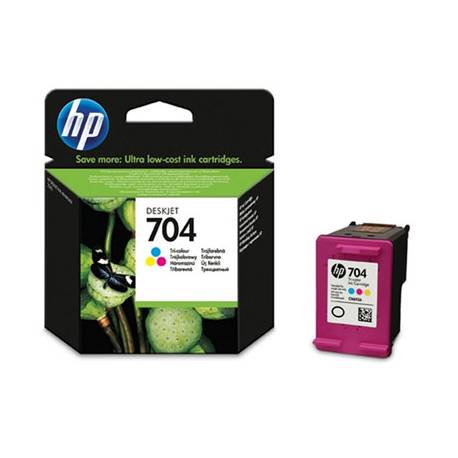 Tusz HP 704 do Deskjet Ink Advantage 2060, 200 str., CMY