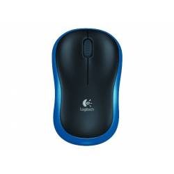 Logitech M185 mysz optyczna, bezprzewodowa, USB, black-blue