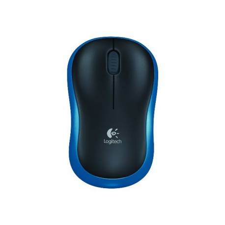 Logitech M185 mysz optyczna, bezprzewodowa, USB, black-blue