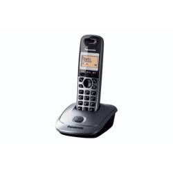Telefon Panasonic KX-TG2511PDM - bezprzewodowy DECT metaliczny szary