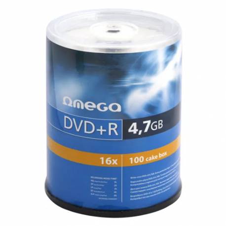 Dysk Omega DVD+R | 4.7GB | x16 | 100 szt.