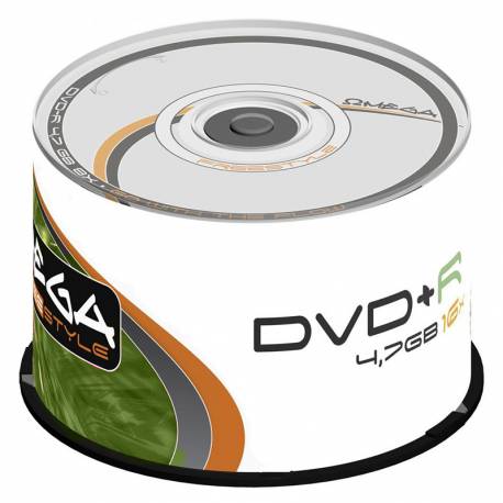 Dysk Omega DVD+R | 4.7GB | x16 | 50 szt.