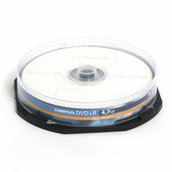 Dysk Omega DVD+R, 4,7GB, x16, 10 szt.