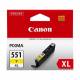 Tusz Canon CLI551YXL do iP-7250, MG-5450/6350, 11ml, yellow