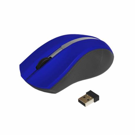 Art AM-97E mysz optyczna, bezprzewodowa, USB, blue