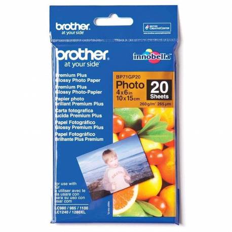 Papier Brother 20 sheets glossy 10cm x 15cm