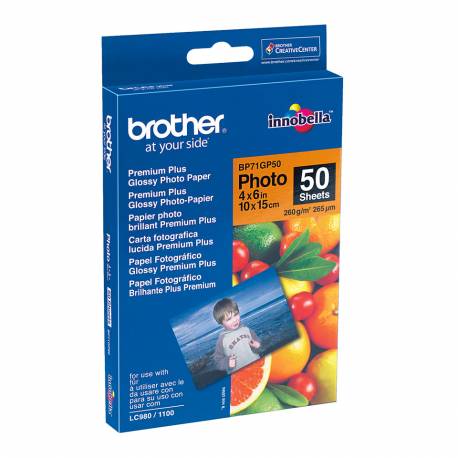 Papier Brother 50 sheets glossy 10cm x 15cm