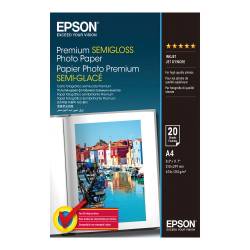 Papier Epson, Premium Semigloss Photo, fotograf, A4, 251g/m2, 20 ark.