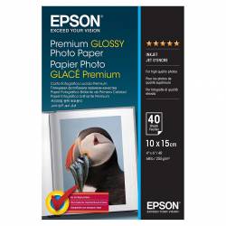 Papier Epson, Glossy Photo, fotograf, 100 x 150mm, 255g/m2, 40 ark.