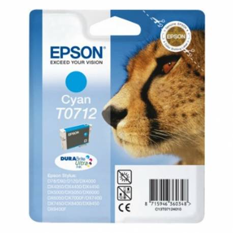 Tusz Epson T0712 do D-78/92/120, DX4000/4050/5000/5050, 5,5ml, cyan