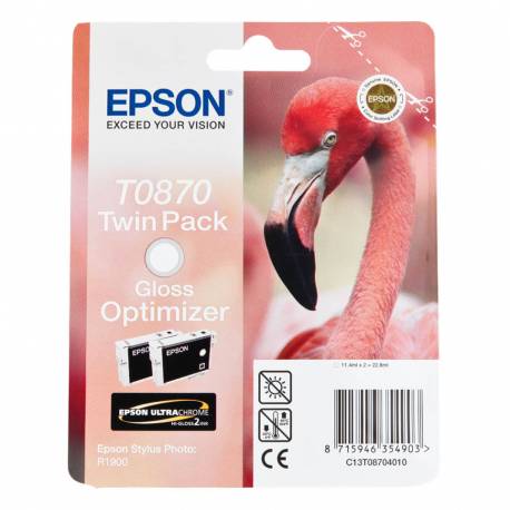 Zestaw tuszy Epson T0870 do Stylus Photo R1900 , 2 x 11,4ml, black