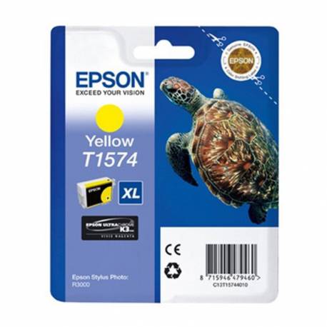 Tusz Epson T1574 do Stylus Photo R3000 , 25,9ml, yellow