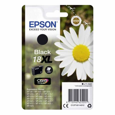 Tusz Epson T1811 do XP-102/202/302/305/402/405 , 11,5ml, black