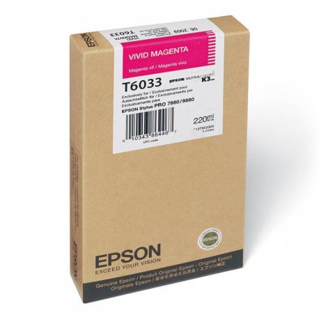 Tusz Epson T603B do Stylus Pro 7800/9800, 220ml, magenta