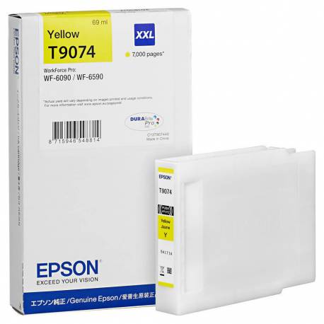 Tusz Epson T9074 Yellow XXL | 69ml