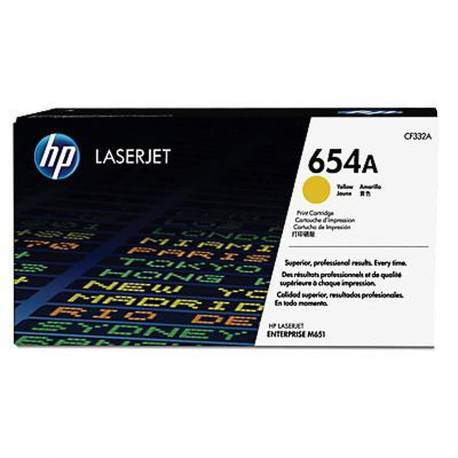 Toner HP 654A do Color LaserJet Enterprise M651, 15 000 str., yellow