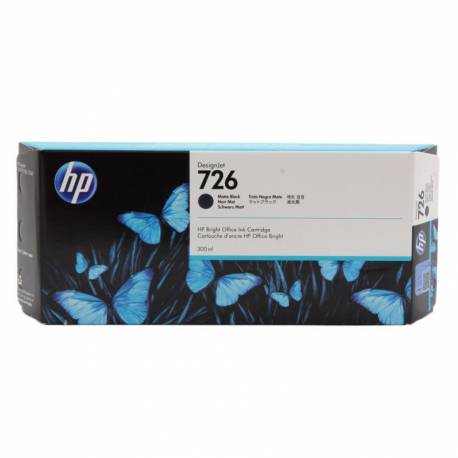 Tusz HP 726 do Designjet T1200/2300, 300 ml, black matte