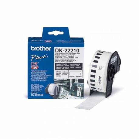 Etykieta Brother do QL-500/650/1050/1060N, 29mm x 30,48m DK22210