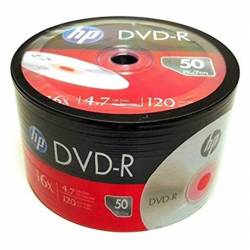 HP DVD-R, 4.7GB, x16, szpindel 50