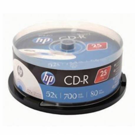 HP CD-R, 700MB, x52, cake 25