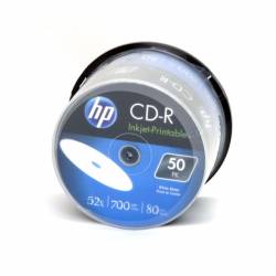 HP CD-R, 700MB, x52, spindel 50 WHITE FF InkJet Printable 14223