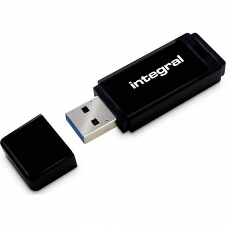 Integral USB 128GB Black, USB 3.0 with removable cap