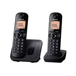 Telefon bezprzewodowy PanasonicKX-TGC212  z 2 słuchawkami czarny
