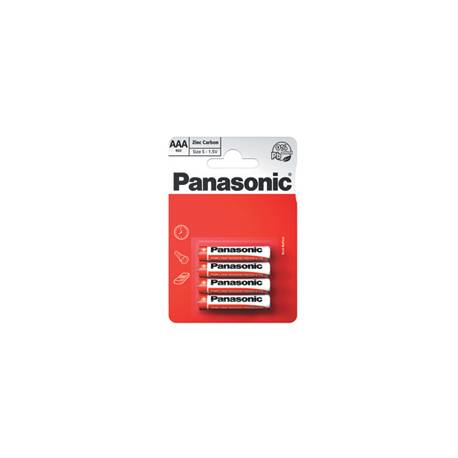 Bateria Panasonic węglowo-cynkowa R03/4BP, 4szt.