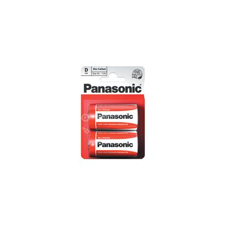 Bateria Panasonic węglowo-cynkowa R20/2BP, 2szt.