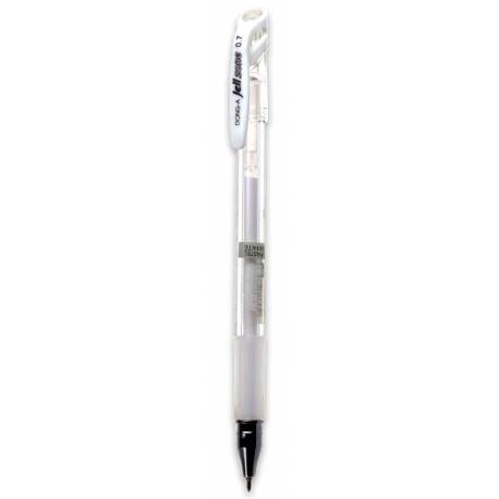 Długopis żelowy, pisak Dong-a Zone pastelowy, biały