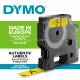 Taśma do drukarki Dymo, LabelManager D1 12 mm, czarny / żółty, 45018 DymoLabel