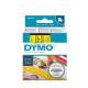 Taśma do drukarki Dymo, LabelManager D1 6 mm, czarny / żółty, 43618 DymoLabel
