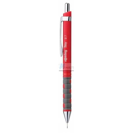 Ołówek automatyczny, Rotring Tikky 0.7 mm, mechaniczny, czerwony