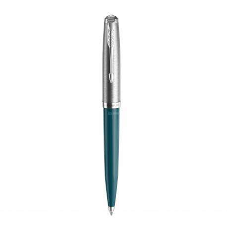 Długopis Parker 51 TEAL BLUE CT, wkład czarny, giftbox, Parker 2123508