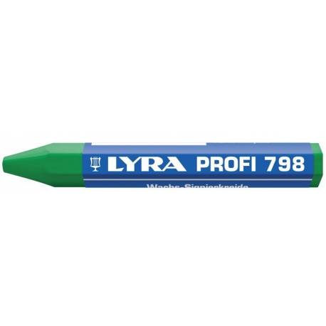 Kreda do profesjonalnych zastosowań Lyra PROFI 798, zielony 12 sztuk