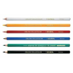 Ołówek ORLOW CELLUCOLOR do znakowania, czarny, 12 sztuk
