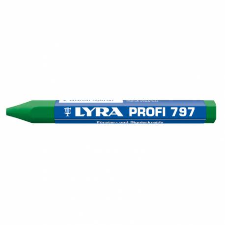 Kreda do znakowania drewna Lyra 797 PROFI 487 zielony 12 szt