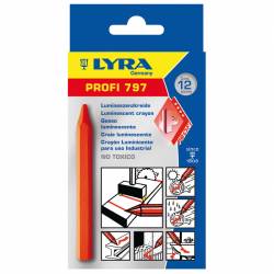 Kreda luminescencyjna Lyra PROFI 797® luminescent crayon pomarańczowy 12 sztuk