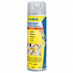 Spray do oznaczeń Lyra PROFI marking spray 500 ml, żółty 15 sztuk