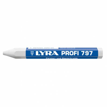 Kreda do znakowania drewna Lyra 797 PROFI 487 lumber biały wosokowa