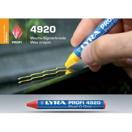 Kreda Lyra PROFI 4920 PLAST-O-GLAS crayon biały 12 sztuk