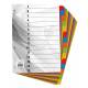 Przekładka do segregatora, separator kartonowy A4, 15 kolorowych indeksów