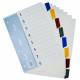 Przekładka do segregatora, separator kartonowy A4, 8 kolorowych indeksów