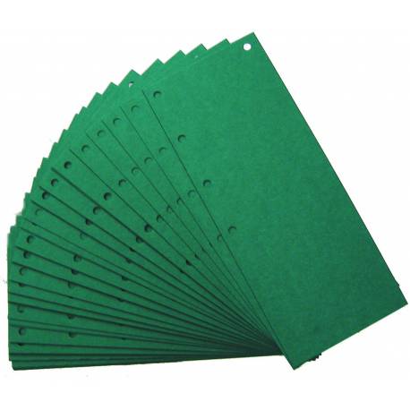 Przekładki do segregatora, separator kartonowy maxi 1/3 A4, 100 szt, zielony